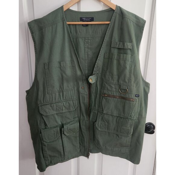 511 Vest Tactical Series 80001 Hunting Cargo Pockets Utility Conceal Mens 2XL - Picture 1 of 6